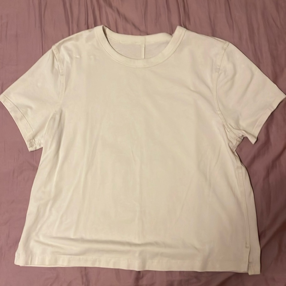 Lululemon T-shirt bone color, size 4